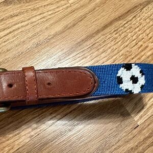 Kids Soccer Belt - Blue and Brown
